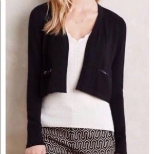 Anthropologie black cardigan